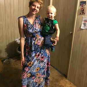 Floral FC stretchy dress